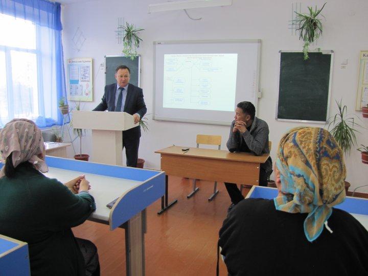 Әйтеке би атындағы орта мектептің директоры Қ. Назарбаевтің 2018-2019 оқу жылындағы  қамқоршылық кеңес  мүшелері алдындағы есебі