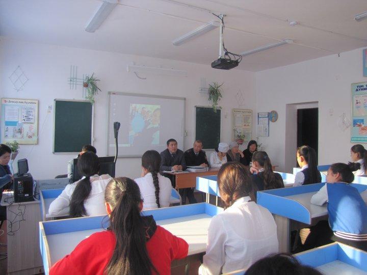 ЕРТЕ ЖҮКТІЛІКТІҢ АЛДЫН АЛУ МАҚСАТЫНДА ҚЫЗ БАЛАЛАРМЕН КЕЗДЕСУ