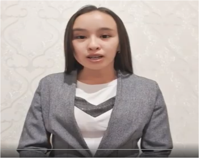 11 сынып оқушысы Тотанова Анел Әйтеке би атындағы орта мектебінің ұстаздарын ұстаздар күнімен құттықтауы